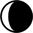 Waning crescent moon