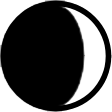 Waxing crescent moon