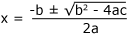Quadratic formula